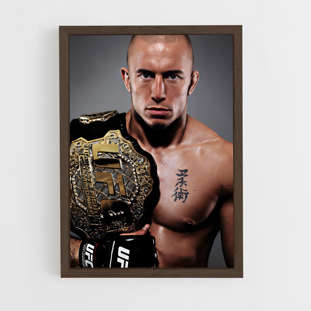 Poster Georges St-pierre – affiche MMA (vue 5)